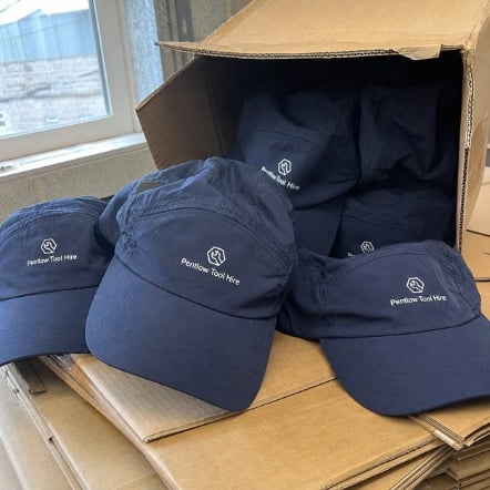 Branded running hats with logo